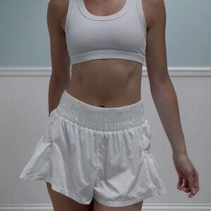 Free People Movement White Ruffle Skort - Size S